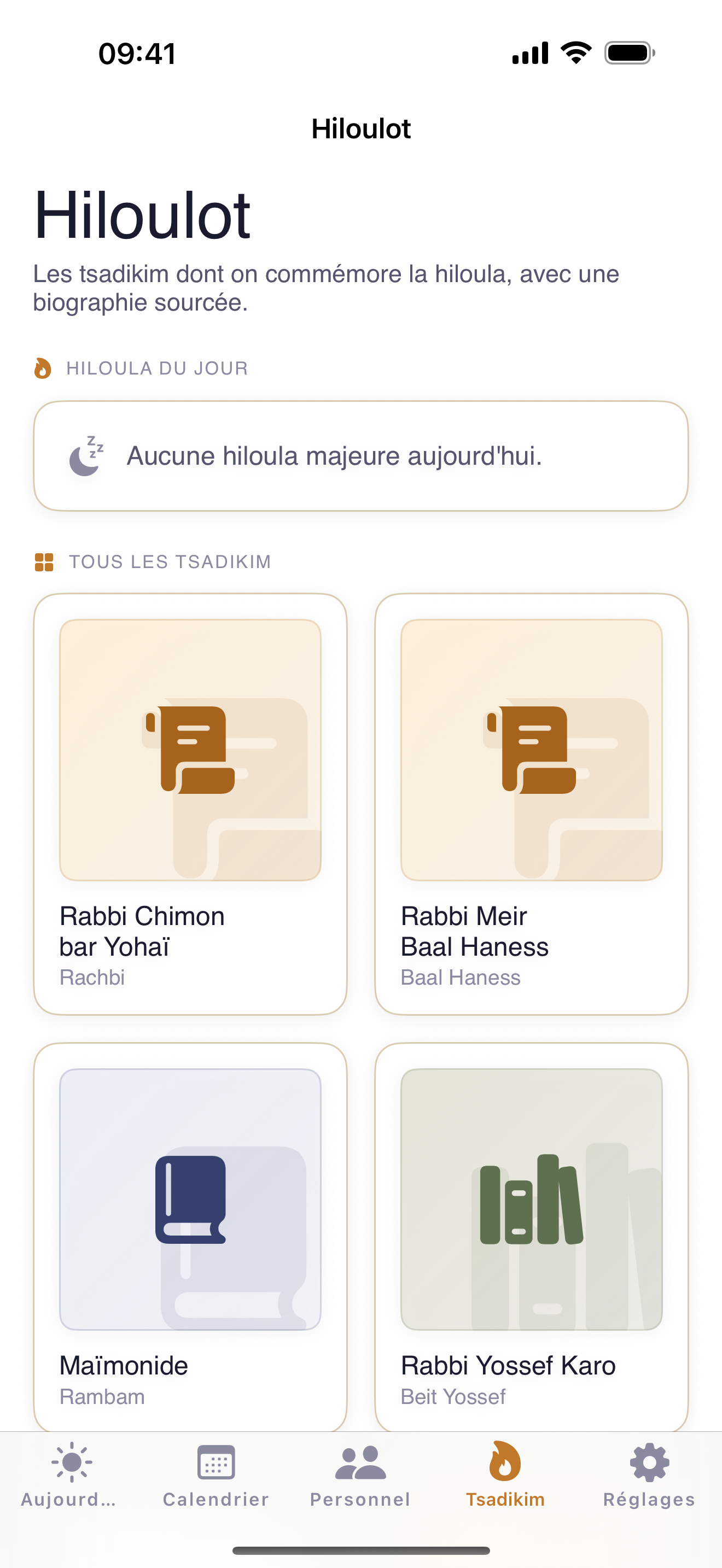 Tsadikim — liste des justes